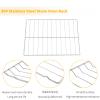 Allstare 2Pcs 316067902 Oven Rack Replacement Parts for Frigidaire Stove Oven Parts 316069800 Oven Rack for Kenmore Oven Parts 22.8" x 16" 304 Stainless Steel Rack-Flat Frigidaire Range Oven Wire Rack view 4