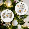 Christian Christmas Ornaments - Family Religious Gifts - Faith Ceramic Ornament for Home Decor and Friends view 2