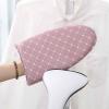Garment Steamer Ironing Glove Anti Steam Glove Heat Resistant Garment Steamer Mitt Garment Steamer Accessories for Clothes, Mini Handheld Clothes Steaming Ironing Pad Board Hand Protector Glove Pink view 2