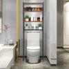 ZenStyle Over The Toilet Storage, 4-Tier Bathroom Space Saver Storage Organizer, Multifunctional Toilet Stand Rack, Easy to Assembly view 1