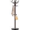 Kertnic Freestanding Coat Rack with 16 Hooks & Marble Base - Heavy Duty Metal Hall Tree Stand for Entryway, Hats, Coats, Bags Rack- Modern Hanger Organizer for Home, Office, Dorm (16 hooks -Bronze) view 1