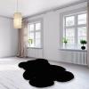 Cute Bedroom Rug - Soft and Fuzzy Bear-Shaped Children Floor Mat for Teen Girls Rooms and Living Spaces(Black) view 2