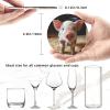 Cute Pig Coasters Set of 6 Round Leather Coaster with Holder Heat Resistant Coasters for Drinks Mug Coaster Coffee Mat Cup Pad for Kitchen Office Home Decoration view 4