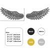 Cadeali Metal Angel Wings Wall Decor, Angel Wings Metal Wall Art, Guardian Angels Decor, Love Art, Modern Sign, Living Room, Bedroom Hangings, Housewarming Gift(Silver, 29"x15"|76x40cm) view 4