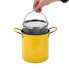 Deep Frying Pot, Small Deep Fryer for kitchen, Heavy Welded Handle, Mini Deep Oil Fryer (3L) view 3