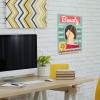 Angoily 3pcs Wall-mounted Triangular Vinyl Media Holder Sturdy Wire Storage Rack for Records Books and Magazines for Home Office and Classroom Use Finish view 3