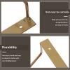 Angoily 3pcs Wall-mounted Triangular Vinyl Media Holder Sturdy Wire Storage Rack for Records Books and Magazines for Home Office and Classroom Use Finish view 4