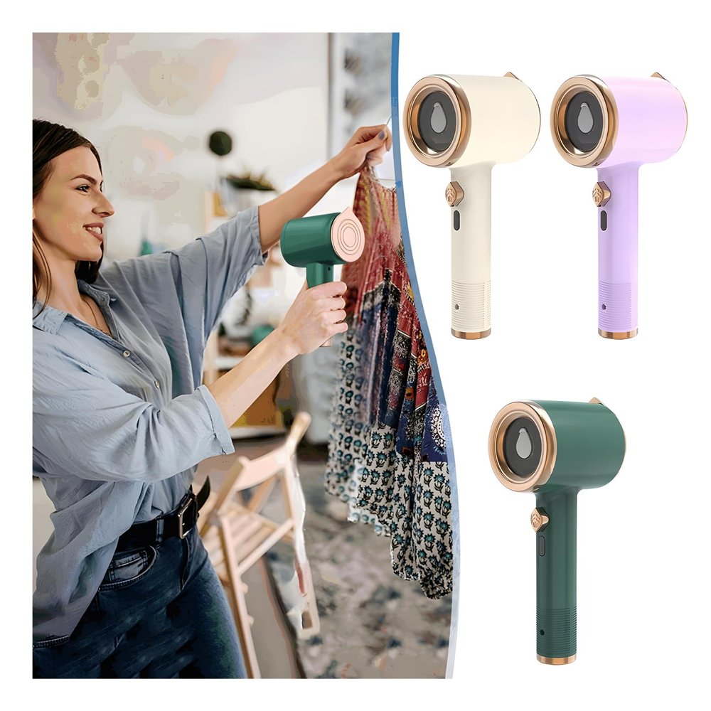 Mini Steam Iron, 2024 Handheld Portable Mini Ironing Machine, Travel Garment Steamer Iron: Wrinkle-Free Perfection for Clothes, Fast Preheating Steam Dry Ironing for Dress Shirt (3PCS)