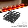 HERCHR Clear Acrylic Wine Bottle Stopper Display Riser,Wine Bottle Topper Display Stand Decorative Wine Bottle Rack for Home Bar(3X4) view 3