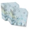 Snowman Birthday Party Supplies - Blue Snowflake Winter Party Set - Boy Birthday Supplies - Winter Paper Plates - Tableware Set Plates Napkins Cups Kit for 16 view 4