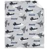 Custom Airplane Baby Blanket Soft Flannel Fuzzy Warm Plush Lightweight Throw for Bed Couch Sofa Camping Good Gift for Kid Boy Girl Teen 60''x 80'' for Adult view 1