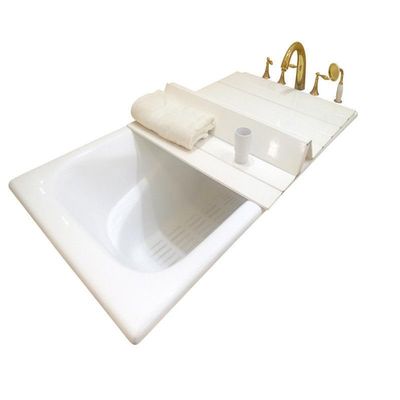 Aimery Bathtub Tray Bathtub Cover 0.5in Thickness PVC Anti-dust Folding Dust Board Bathtub Insulation Cover, Shutter Bath Lid for Milk Baths Spa (Size : 31x71x0.5in)