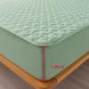 FCLDESHOP Fitted Bottom Sheet Soft,Solid Color Pure Cotton Quilted Bedding Sheets, Thicken Anti-Slip Single Double Box Spring Mattress Protectors,Blue,120x200cm (1pcs) view 4