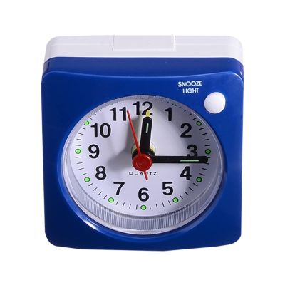 DOWNER Alarm Clocks Bedside for bedrooms,Mini Square Bedside Silent Sweep Alarm Clock Student Silent Snooze Alarm ClockDecor Super Silent Clock(Color:C) (Color : C) (Color : D)
