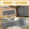 Ottomanson 6'6" x 20' Hallway Runner with Scraper Pile - Extra Durable Non-Slip Rug Mat for Indoor & Outdoor Use - Ideal for Kitchen, Entryway & Garage - High-Traffic Carpet, Gray view 2