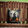 Caroline's Treasures DAC2282PW1414 Witch Spooky Halloween Throw Pillow Machine Washable, Indoor Outdoor Decorative Pillow for Couch, Bed or Patio, 14Hx14W view 2