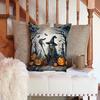 Caroline's Treasures DAC2282PW1414 Witch Spooky Halloween Throw Pillow Machine Washable, Indoor Outdoor Decorative Pillow for Couch, Bed or Patio, 14Hx14W view 3