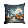 Caroline's Treasures DAC2273PW1818 Ghosts Spooky Halloween Throw Pillow Machine Washable, Indoor Outdoor Decorative Pillow for Couch, Bed or Patio, 18Hx18W view 1