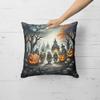 Caroline's Treasures DAC2262PW1818 Orcs Spooky Halloween Throw Pillow Machine Washable, Indoor Outdoor Decorative Pillow for Couch, Bed or Patio, 18Hx18W view 2