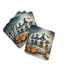 Caroline's Treasures Calacas Skeletons Spooky Halloween Foam Coaster Set of 4 Cup Coasters for Indoor and Outdoor, Coaster for Tabletop Protection, Anti Slip, Mouse pad Material view 1
