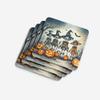 Caroline's Treasures Calacas Skeletons Spooky Halloween Foam Coaster Set of 4 Cup Coasters for Indoor and Outdoor, Coaster for Tabletop Protection, Anti Slip, Mouse pad Material view 4