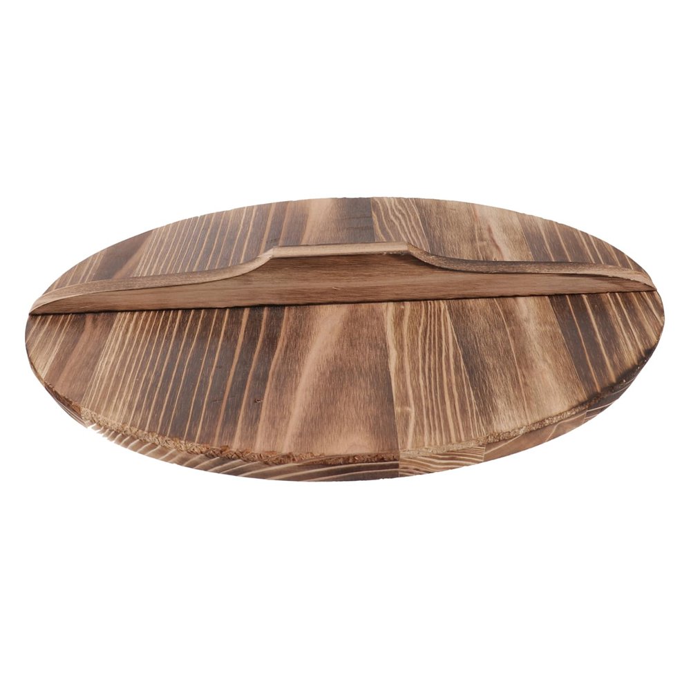 BIUDECO 1Pc Wooden Pot Lid for Household Use Cooking Pot Cover for Kitchen Splicing Design for Enhanced Protection for Frying Pans and Cooking Pots