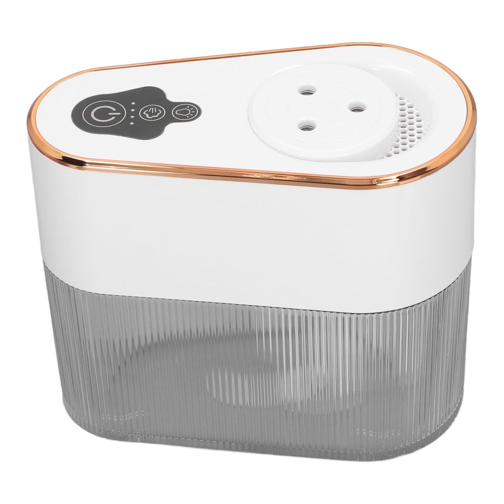 Fockety Humidifier, 2.2L Water Triple Nozzle Design Quiet Cool Mist Humidifier Colorful Sleep Ambience Light USB Charging 2 in 1 Oil Diffuser Humidifiers for Bedroom