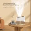 Fockety Humidifier, 2.2L Water Triple Nozzle Design Quiet Cool Mist Humidifier Colorful Sleep Ambience Light USB Charging 2 in 1 Oil Diffuser Humidifiers for Bedroom view 3