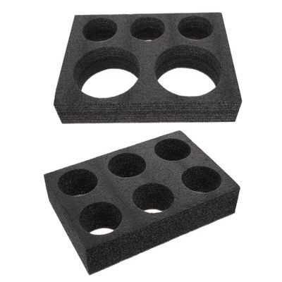 Alipis 2pcs Takeout Cup Trays for Tea and Beverages Portable Cup Holders Six Compartments for Outdoor Events and Food Service