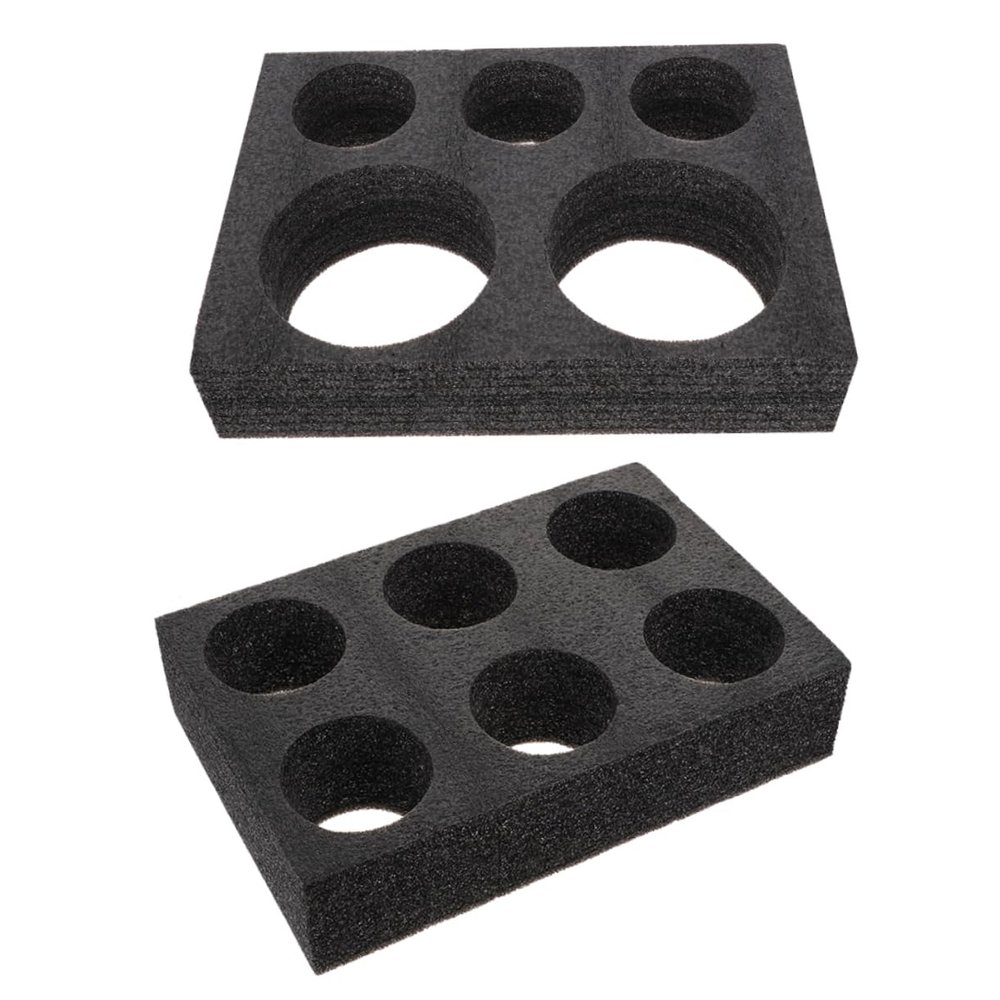 Alipis 2pcs Takeout Cup Trays for Tea and Beverages Portable Cup Holders Six Compartments for Outdoor Events and Food Service