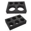 Alipis 2pcs Takeout Cup Trays for Tea and Beverages Portable Cup Holders Six Compartments for Outdoor Events and Food Service view 1