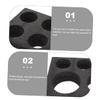 Alipis 2pcs Takeout Cup Trays for Tea and Beverages Portable Cup Holders Six Compartments for Outdoor Events and Food Service view 3