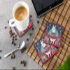 Caroline's Treasures Llama Christmas Foam Coaster Set of 4 Cup Coasters for Indoor and Outdoor, Coaster for Tabletop Protection, Anti Slip, Mouse pad Material view 3