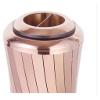 ATMRC Trash Cans Garbage Cans Outdoor Stainless Steel Trash Bin,Cylindrical Small Waist Waste Bin,1.5 Gallon Capacity,Removable Top Cover Outdoors and Home view 4