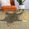 Mid Century Modern Spotted Leopard Print Area Rug Blue Red Wildlife Collection Rug for Livingroom Bedroom Diningroom Soft Foldable Washable Stain Reistant Carpet 9x12 view 3
