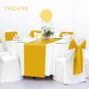 20Pack Satin Table Runner 12 x 72 Inch,Gold Satin Silk Table Runner Smooth Table Runners for Wedding Bridal Baby Shower Banquet Birthday Party Table Decoration view 2