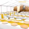 20Pack Satin Table Runner 12 x 72 Inch,Gold Satin Silk Table Runner Smooth Table Runners for Wedding Bridal Baby Shower Banquet Birthday Party Table Decoration view 3