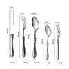 Silverware Set for 6, 30 Piece Retro minimalist Heavy Duty Stainless Steel Flatware Utensils Cutlery Set Including Steak Knife Fork and Spoon, Dishwasher Safe, Gift Package for Wedding Housewarming view 4