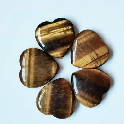 AAKOMA Natural Heart Shape Rose Quartz Crystal Stone Crafts Home Decor Gifts Labradorite Stone Heart Crystals Crafts,30x30mm,10pcs