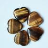 AAKOMA Natural Heart Shape Rose Quartz Crystal Stone Crafts Home Decor Gifts Labradorite Stone Heart Crystals Crafts,30x30mm,10pcs view 1