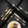 24 Piece Silverware Set Service for 6,court Retro Steel Flatware Set,Mirror Polished Cutlery Utensil Set,Durable Home Kitchen Eating Tableware Set,Include Fork Knife Spoon Set,Dishwasher Safe view 3