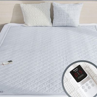 Heated Mattress Pad Bed Warmer with Single Controller, 5 Heat Settings, 15-Hour Auto Shut-Off, Radiation Blocking, Waterproof & Machine Washable, AeroSilver Wicking Fabric, UL Listed, Single