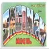 Greetings from Saginaw Michigan Fridge Magnet (Style A) (1.75 x 2.75 inches) view 1
