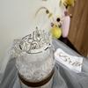JETKONG 3 Pcs Bachelorette Party Decorations Bridal Shower Crown, Bride to Be Sash&Veil for Women Bachelorette Party Gifts, Bachelorette Party Supplies, Gifts, Favors (Silver) view 2