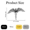 Cadeali Angel Metal Wall Decor, Metal Angel Wings Wall Decor, Large Angel Wings Wall Art, Guardian Angel, Angel Wings Wall Hanging, Angel Wall Art, Housewarming Gift (Black, 20"x26"/50x67cm) view 4
