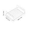 Tyenaza Air Fryer Rack, Rectangle Stainless Steel Fryer Rack Dehydrator Racks Multi Layer Rack Double Basket Fryers Accessories for Foodi DZ201 401 view 2