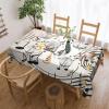 LZQPOEAS Music Notes Print Tablecloth Waterproof Table Cloth for Kitchen Rectangular Table Cover Wipe Clean Dinning Decoration Tabletop Covers for Picnic Outdoor Wedding 183x137cm view 1