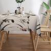 LZQPOEAS Music Notes Print Tablecloth Waterproof Table Cloth for Kitchen Rectangular Table Cover Wipe Clean Dinning Decoration Tabletop Covers for Picnic Outdoor Wedding 183x137cm view 2