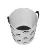 French Bulldog Dog Bone Yarn Ball Laundry Hamper with Durable Handle Waterproof Collapsible Laundry Basket Round Dirty Clothes Storage Basket for Bathroom Bedroom College Dorm view 3