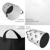 French Bulldog Dog Bone Yarn Ball Laundry Hamper with Durable Handle Waterproof Collapsible Laundry Basket Round Dirty Clothes Storage Basket for Bathroom Bedroom College Dorm view 4